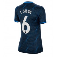 Chelsea Thiago Silva #6 Bortatröja Dam 2023-24 Kortärmad